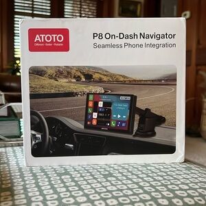 New-never opened Atoto P8 On Dash Navigator